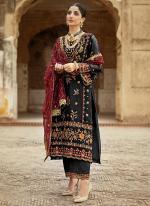 Faux Georgette Black Festival Wear Embroidery Work Pakistani Suit